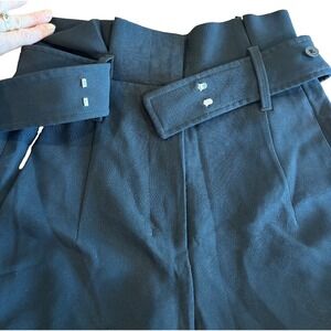 Babaton High Waisted Belted Wide Legged Blk Pants Size 2 business, party, office